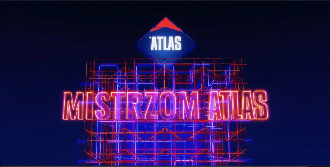 Atlas_neon red dot art przemyslaw rozmus